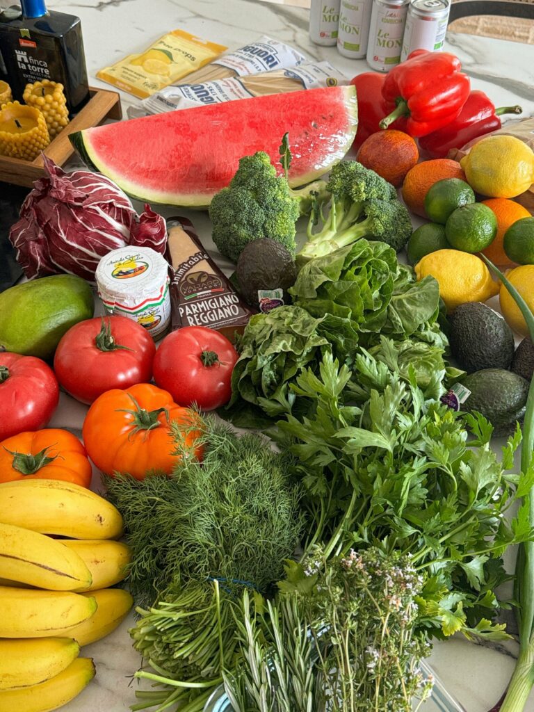 Crispy potato salad with greens