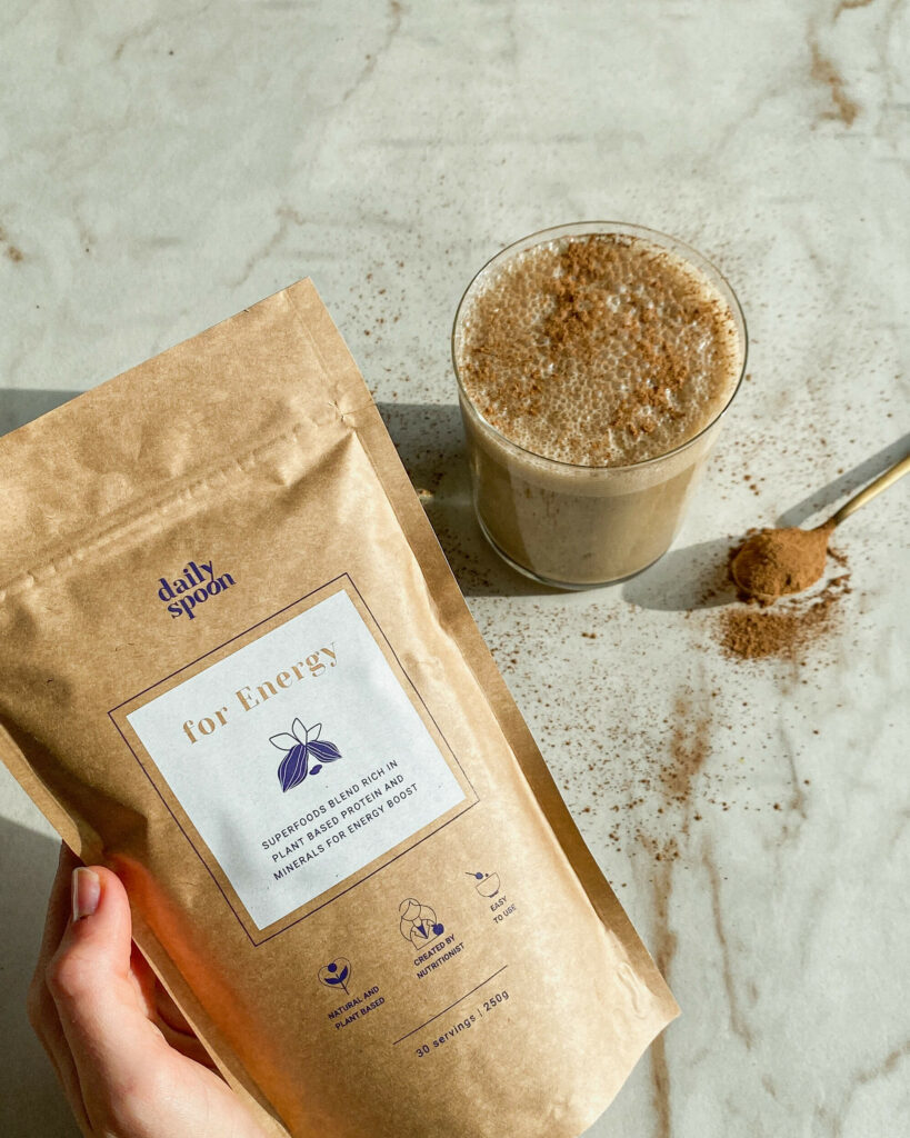 Salted caramel smoothie for energy